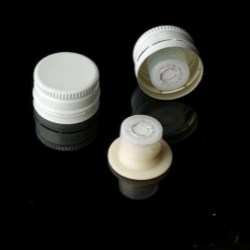 Desiccant cap alu ø 24 white, with TE + container santoprene with brown silica gel 0,6 gr